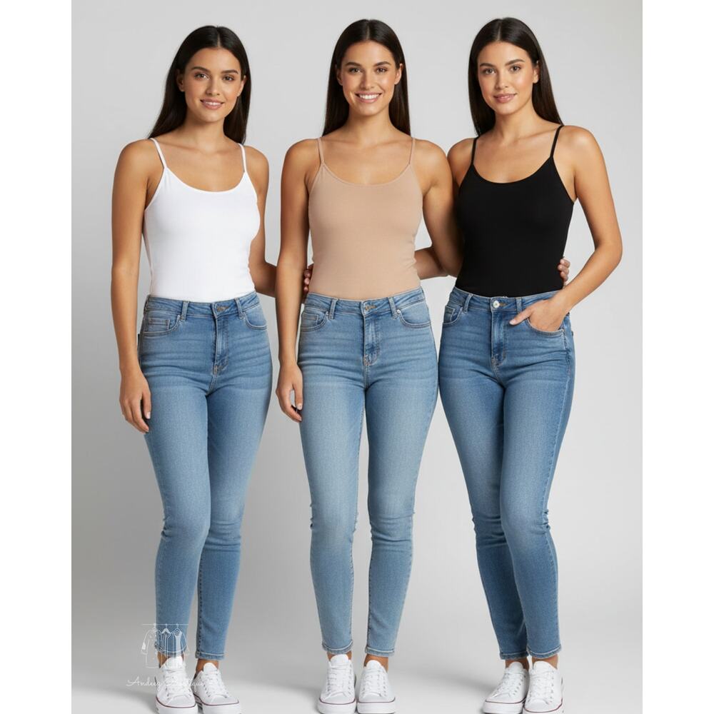 Felina Women’s Cotton Modal Stretch Camisoles - 4-Pack (Size M) (P0447)